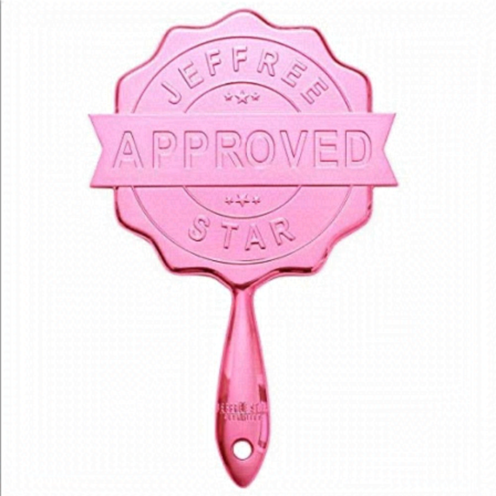 JEFFREE STAR COSMETICS Approved Stamp Mirror in Pink Chrome NIB